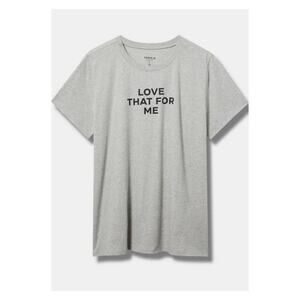 Torrid Gray Love That For Me T-Shirt Sz.4